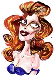 Julie London - caricature